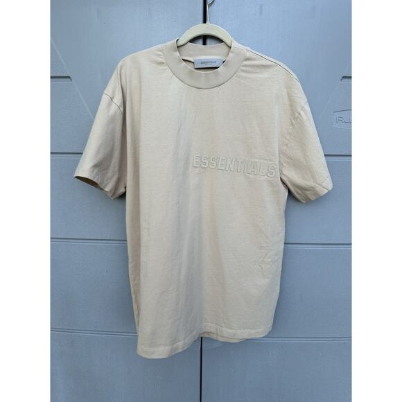 Fear Of God Essentials Tee Short Sleeve T-Shirt Oatmeal (sand) Size M Oversized - Picture 1 of 11